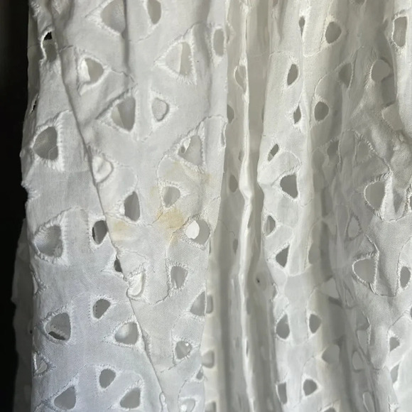 NEW Rebecca Minkoff White Celestine Eyelet Ruffle Top - Picture 7 of 9